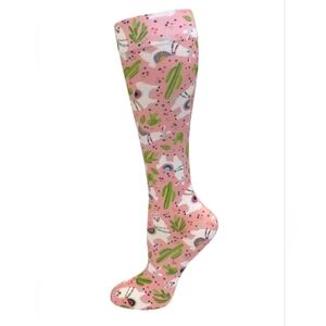Prestige Medical Compression Socks Llamas Pink